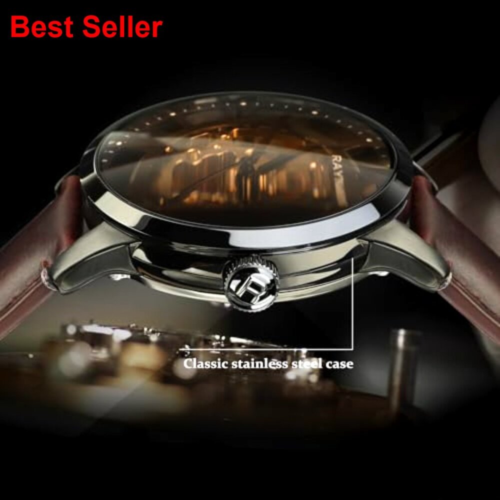 Automatic Mechanical Watch With Skeleton Dial And… - image 3
